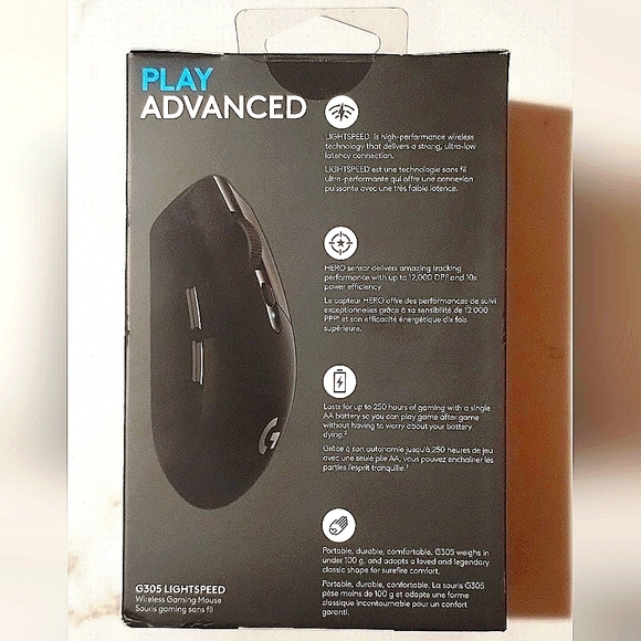 🔥NWT🔥 Logitech wireless G305 gaming mouse (Black) - Picture 3 of 5